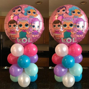 LOL Suprise Doll Balloon Centerpiece