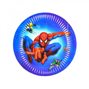 Spiderman 9" Plates 