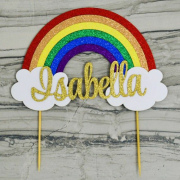 Rainbow Birthday Cake Topper