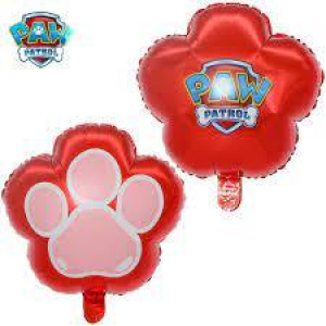 Paw Print Red Foil Balloon