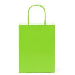 Paper Bag Xlarge Lime Green